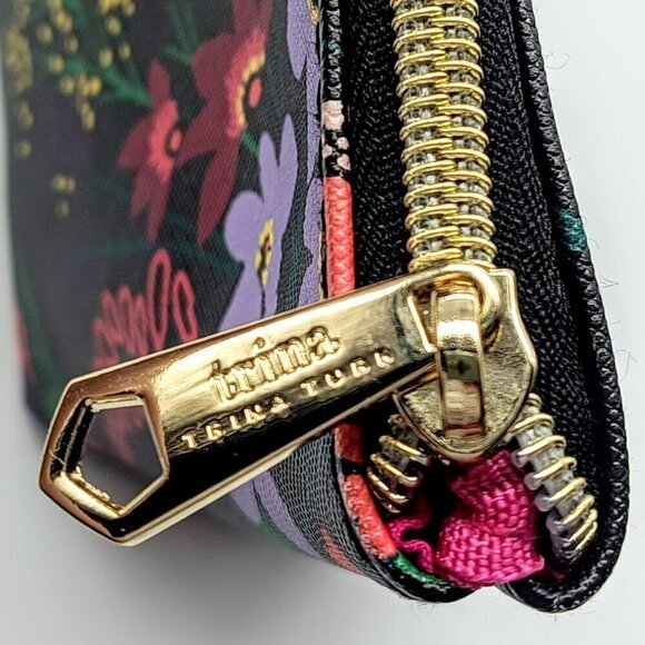 Trina Turk Black Floral Cosmetic Case - Picture 4 of 9